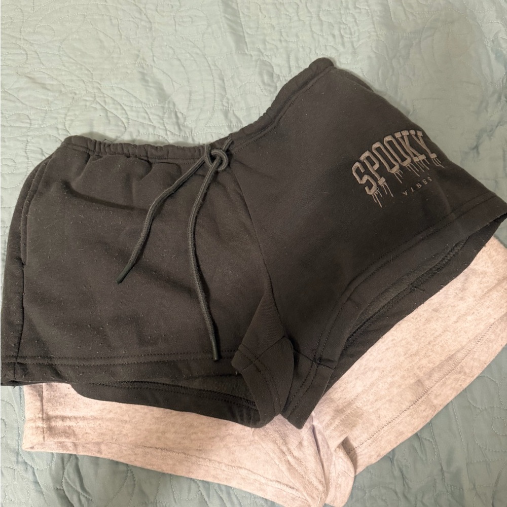 Better together green/grey Athletic Shorts combo